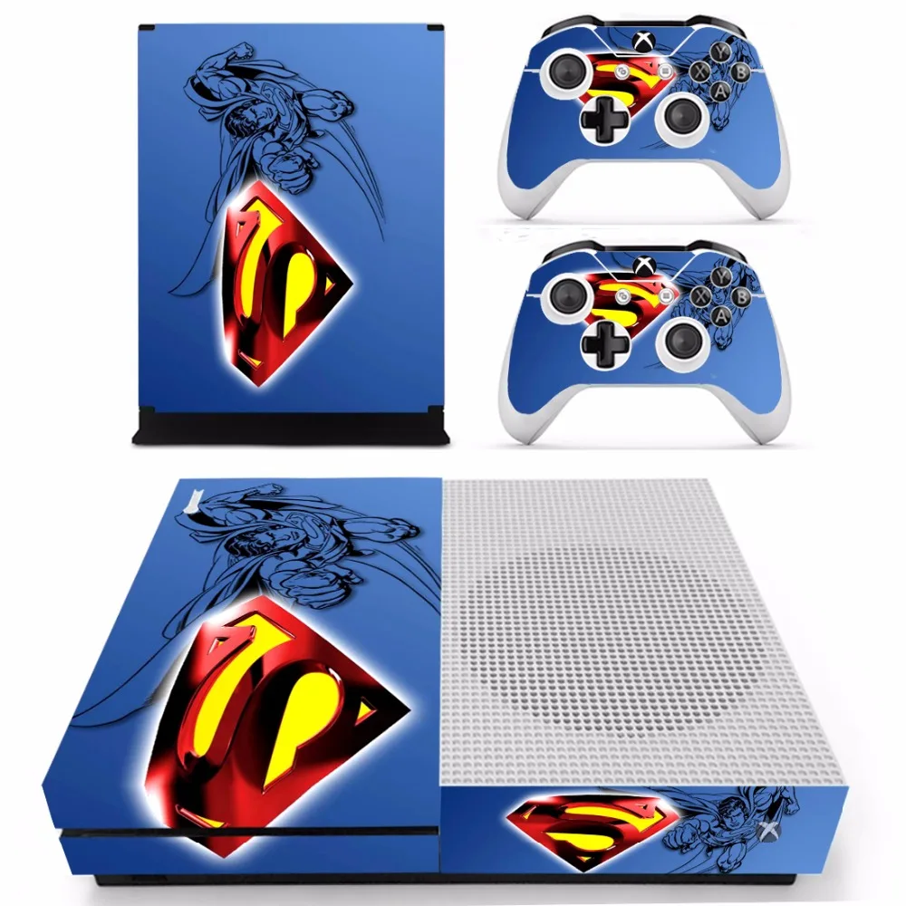 Superman Skin Sticker For Microsoft Xbox One S Console and 2